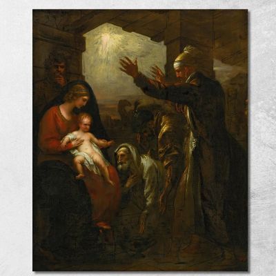 The Wise Men S Offering Benjamin West bwt72 canvas print 