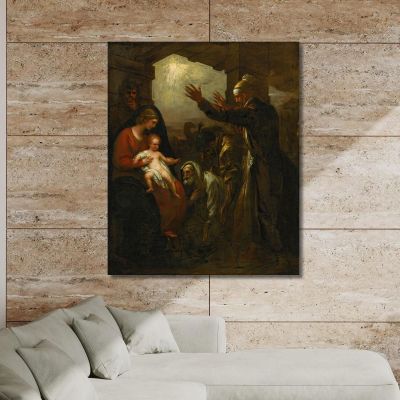 The Wise Men S Offering Benjamin West bwt72 canvas print 