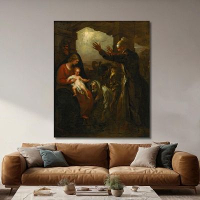 The Wise Men S Offering Benjamin West bwt72 canvas print 