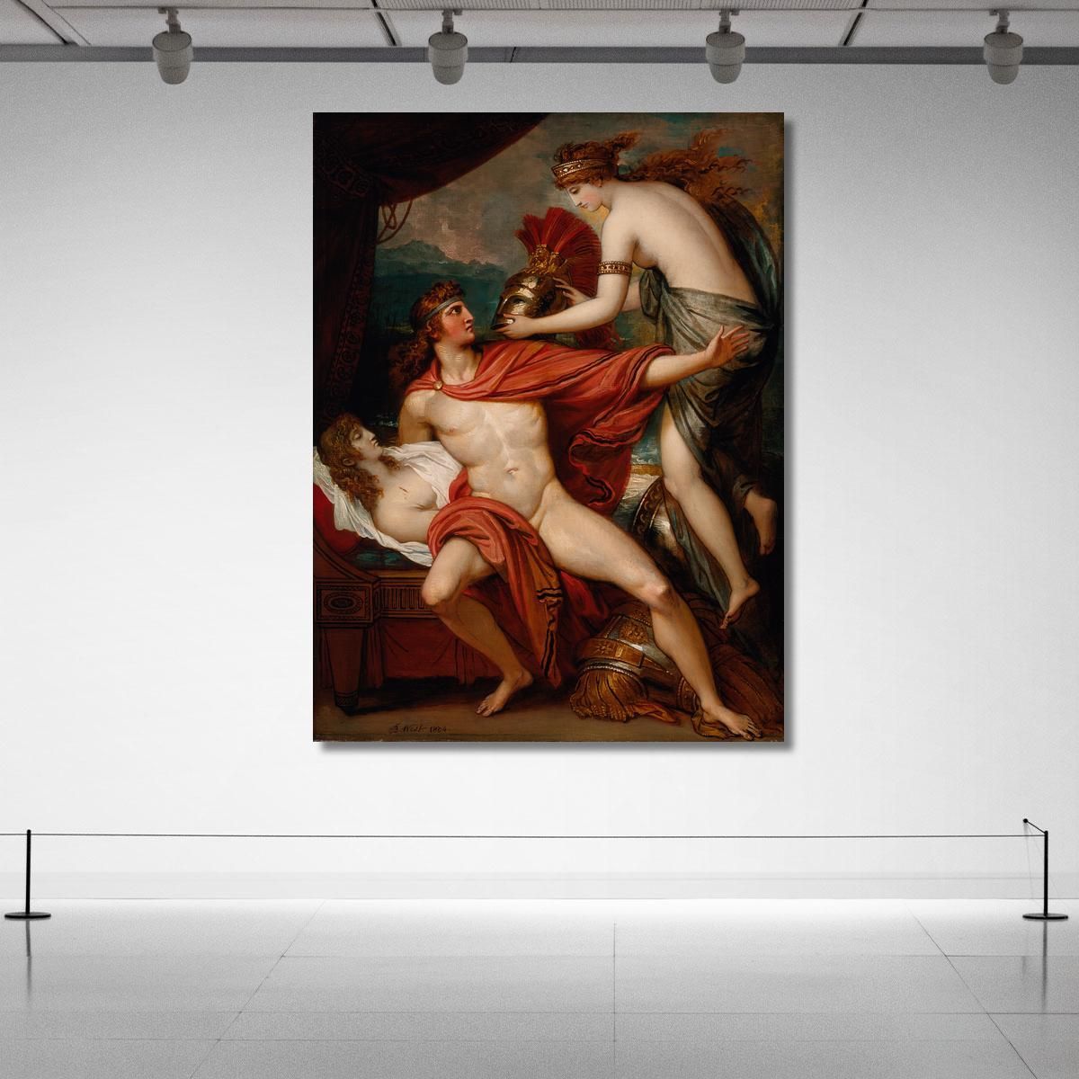 Thetis Bringing The Armor To Achilles Benjamin West bwt74 canvas print 