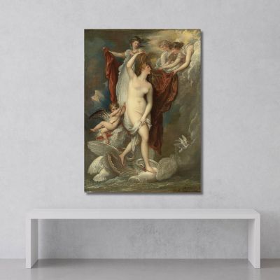 Venus At Her Birth Attired By The Three Graces Benjamin West bwt77 canvas print 