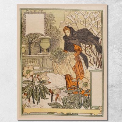 December Eugène Grasset egs6 canvas print 