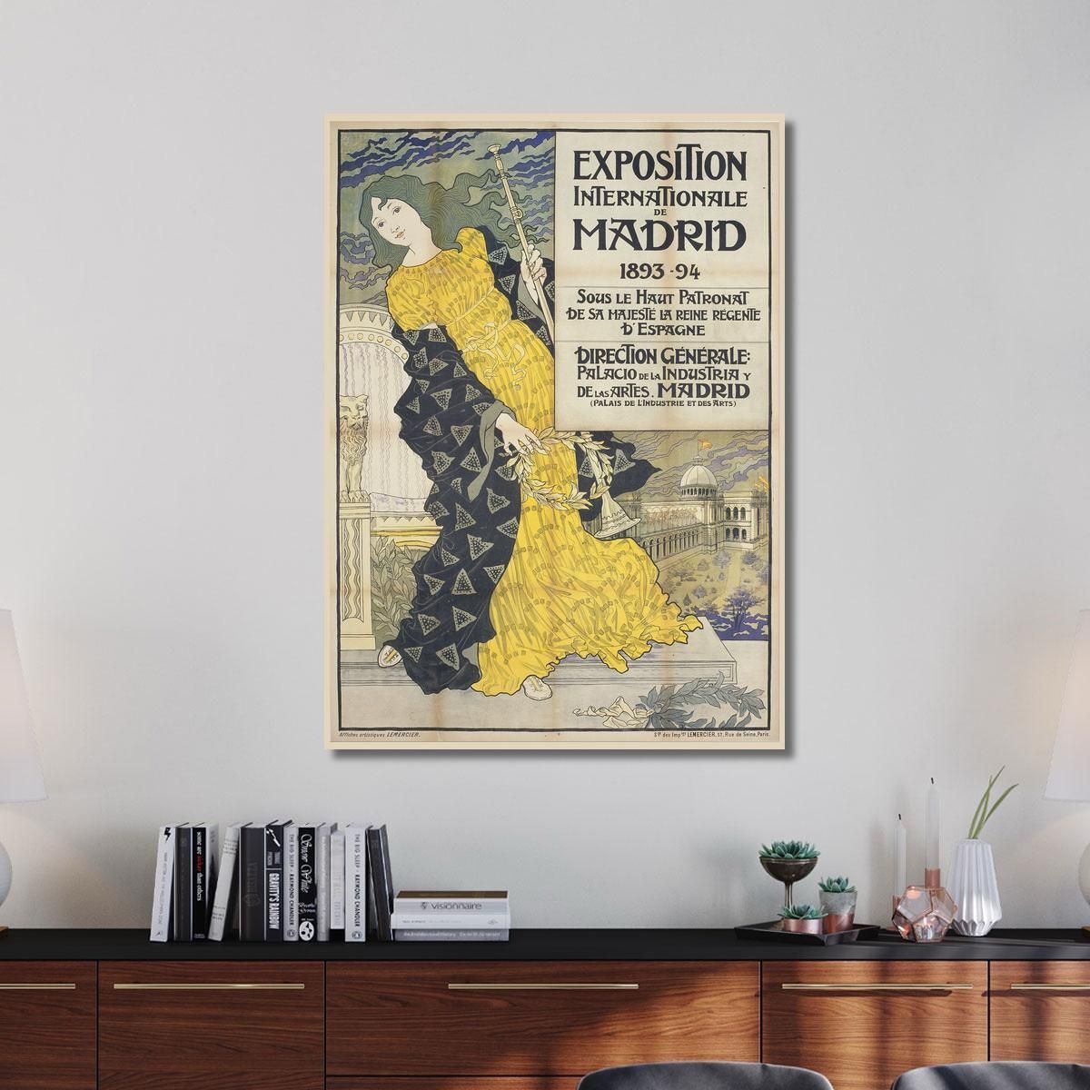 Madrid International Exhibition Eugène Grasset egs8 canvas print 