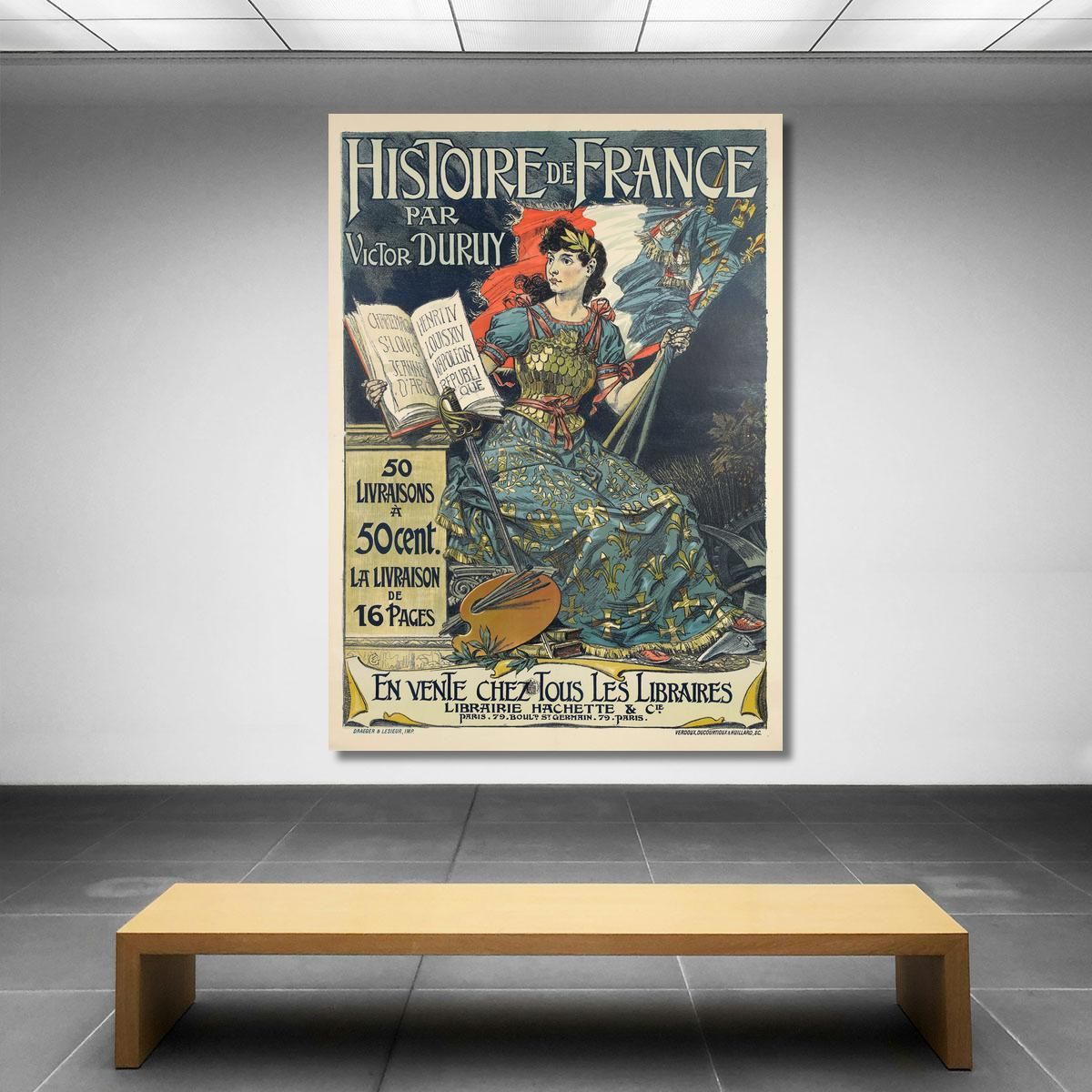 History Of France Eugène Grasset egs12 canvas print 