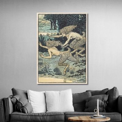 The Little Faunesses Eugène Grasset egs16 canvas print 