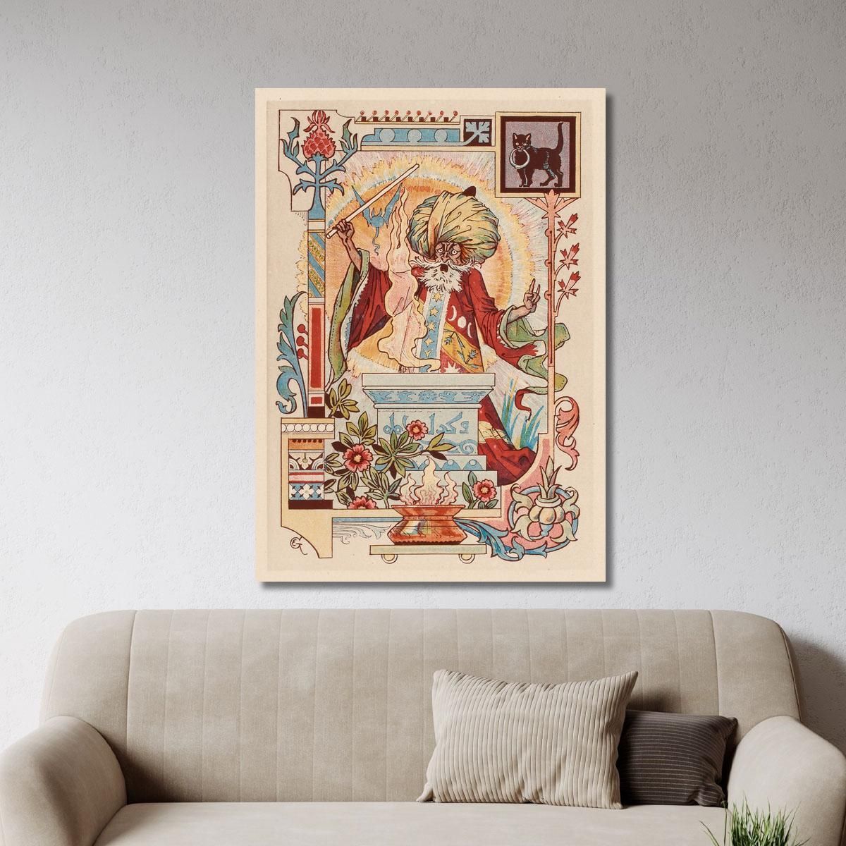 Oriental Magician Eugène Grasset egs19 canvas print 