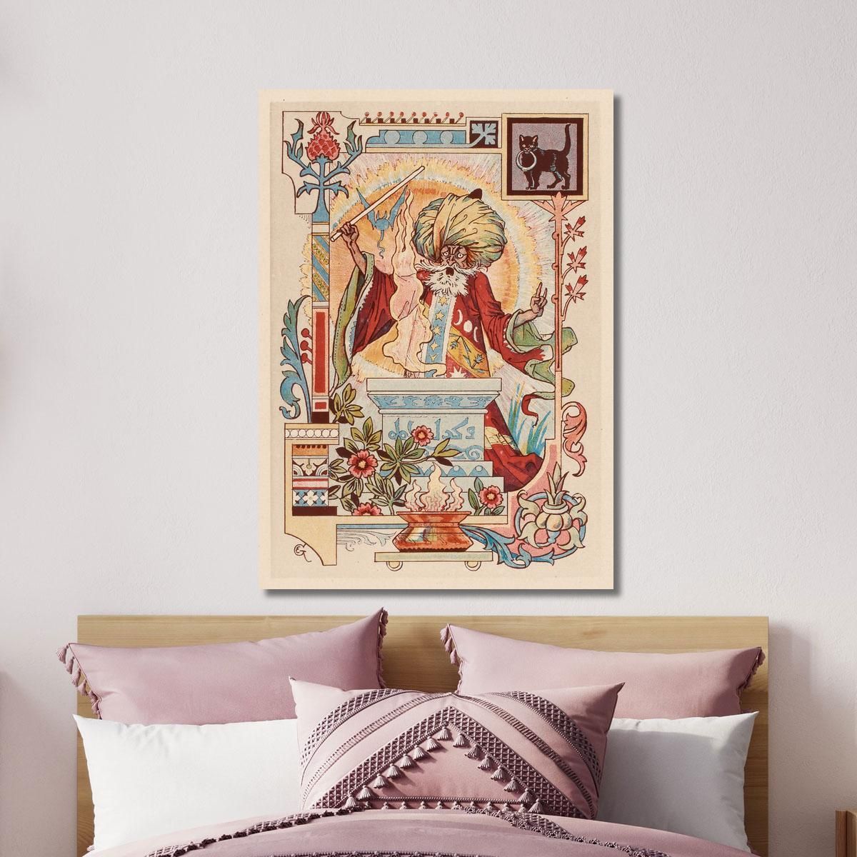 Oriental Magician Eugène Grasset egs19 canvas print 