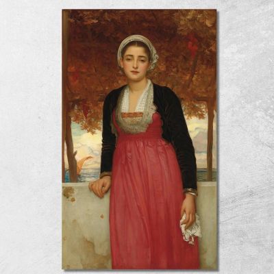 Yellow Frederic Leighton flg5 canvas print 