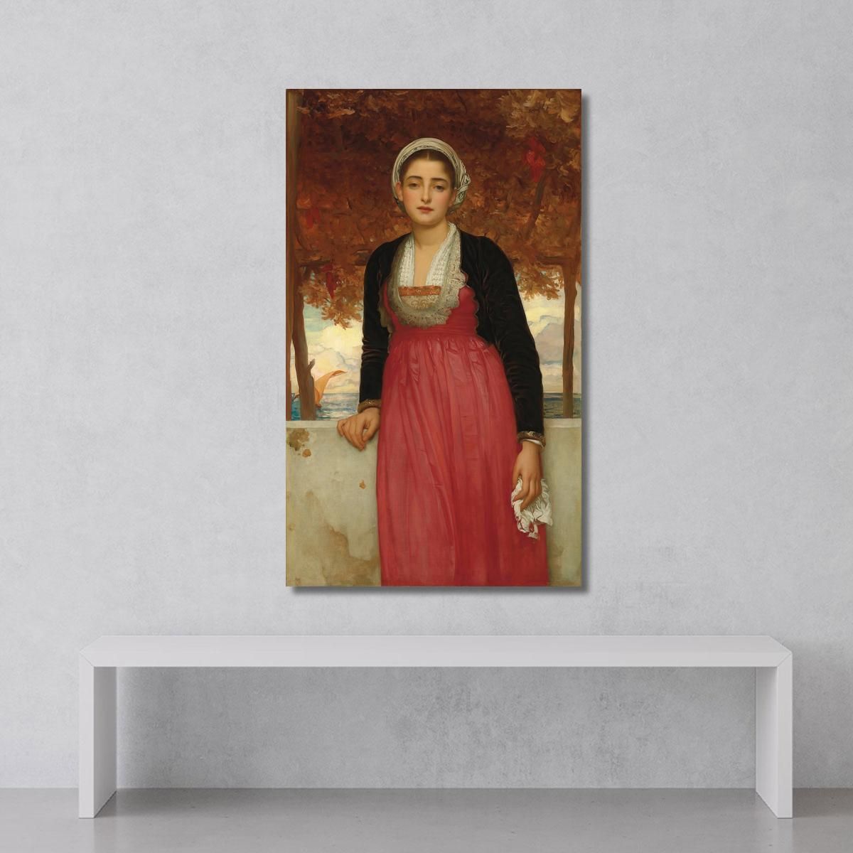 Yellow Frederic Leighton flg5 canvas print 