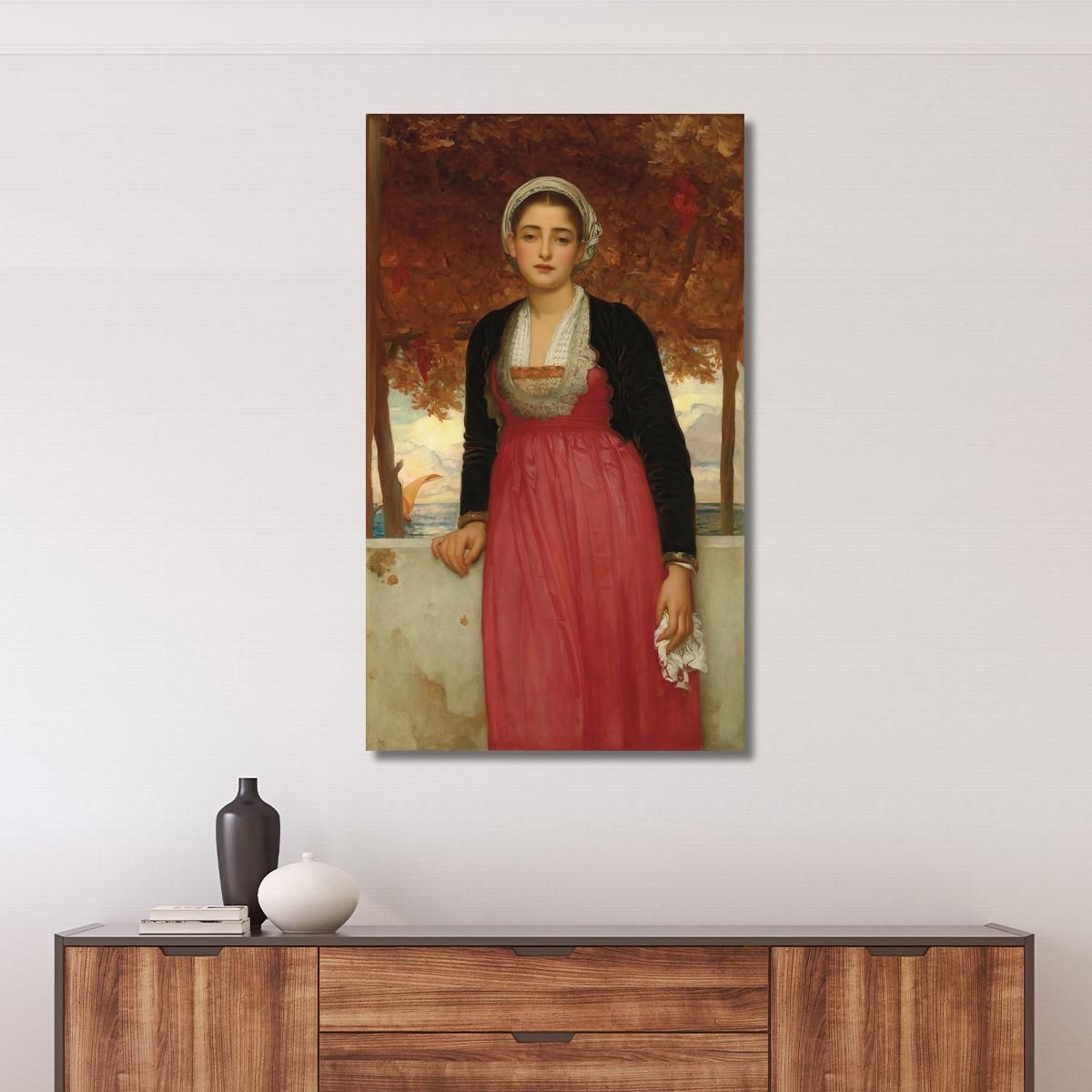 Yellow Frederic Leighton flg5 canvas print 