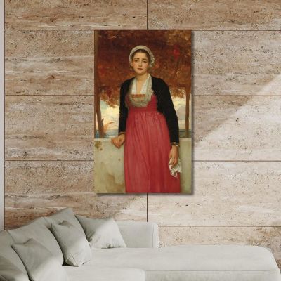 Yellow Frederic Leighton flg5 canvas print 