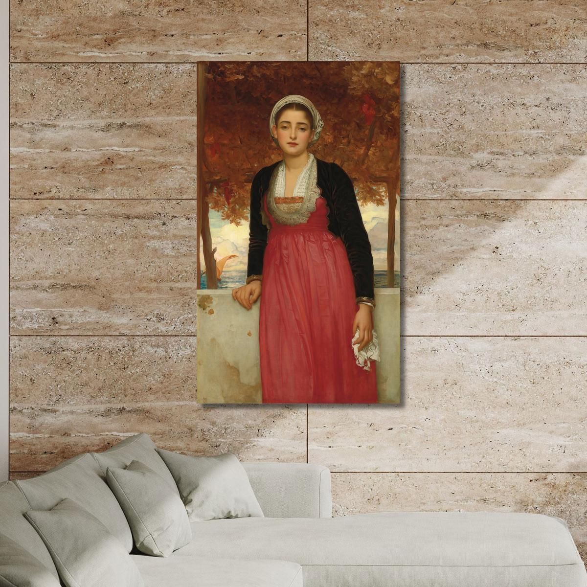 Yellow Frederic Leighton flg5 canvas print 