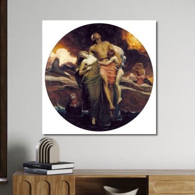 And The Sea Gave Up The Dead Which Were In It Frederic Leighton flg6 canvas print 