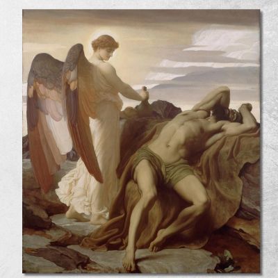 Elijah In The Wilderness Frederic Leighton flg18 canvas print 
