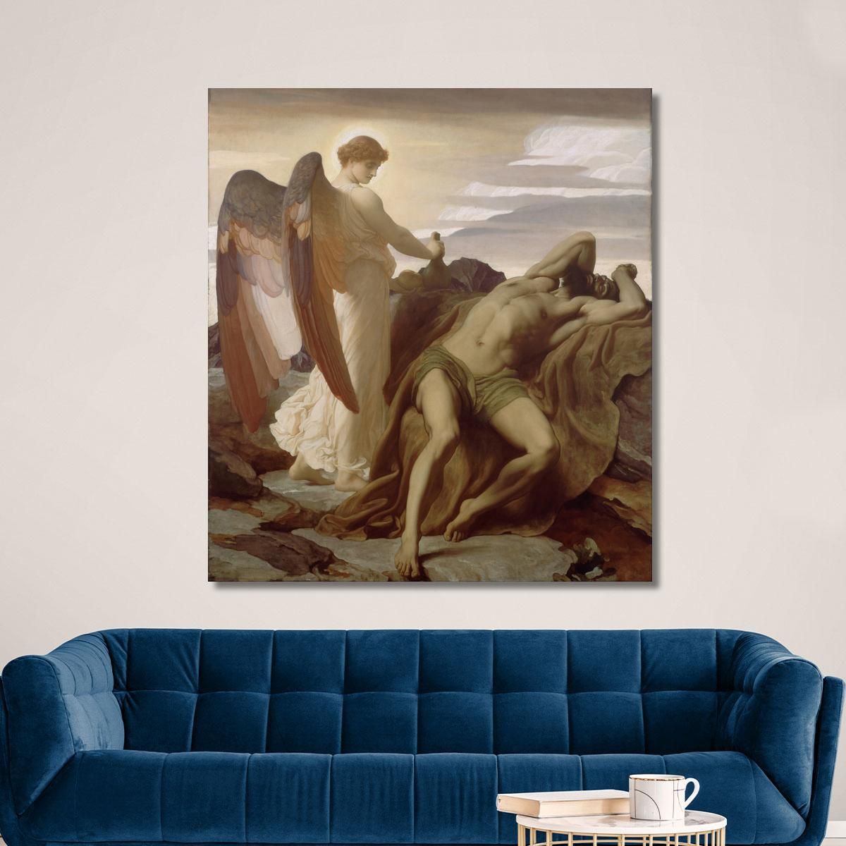 Elijah In The Wilderness Frederic Leighton flg18 canvas print 