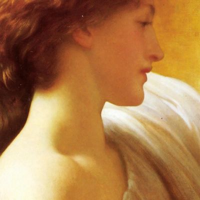Girl With A Basket Of Fruit Date Frederic Leighton flg23 canvas print