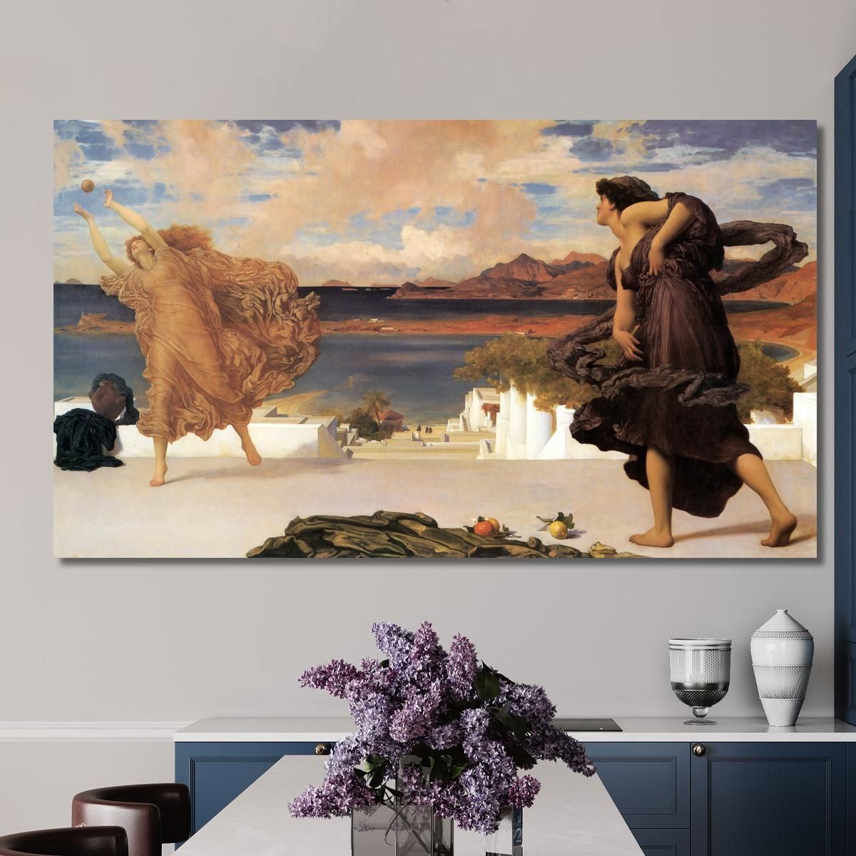 Greek Girls Playing Ball Frederic Leighton flg25 canvas print 