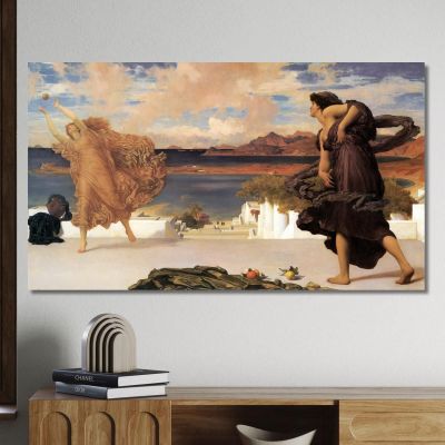 Greek Girls Playing Ball Frederic Leighton flg25 canvas print 
