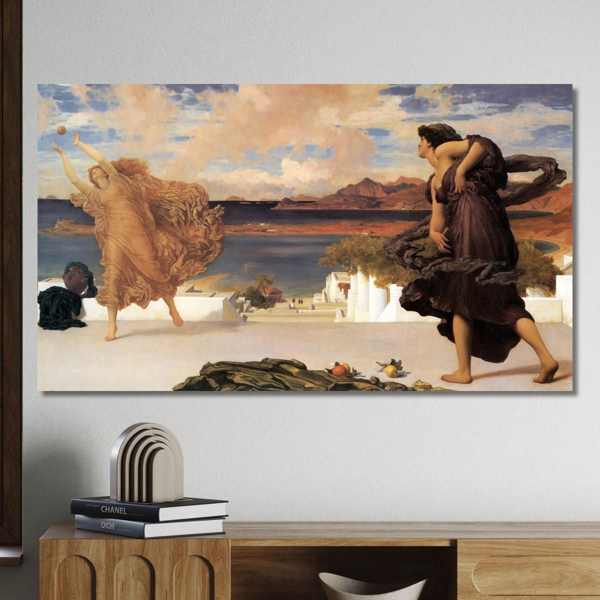 Greek Girls Playing Ball Frederic Leighton flg25 canvas print 