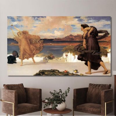 Greek Girls Playing Ball Frederic Leighton flg25 canvas print 