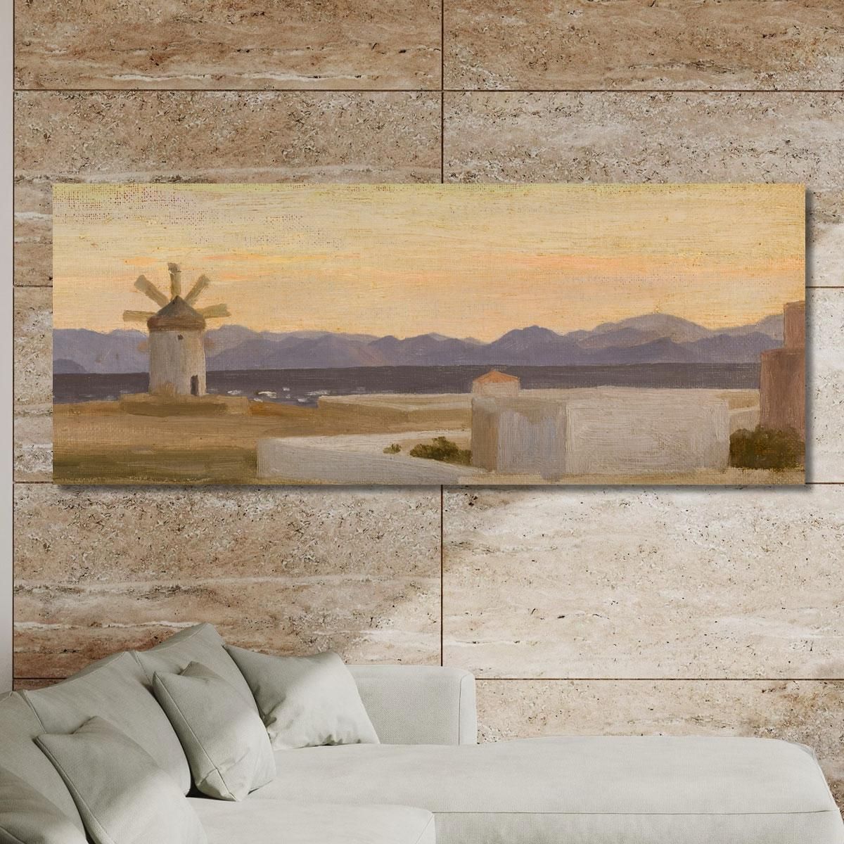 The Mountains Of Asia Minor From Rhodes Frederic Leighton flg60 canvas print 