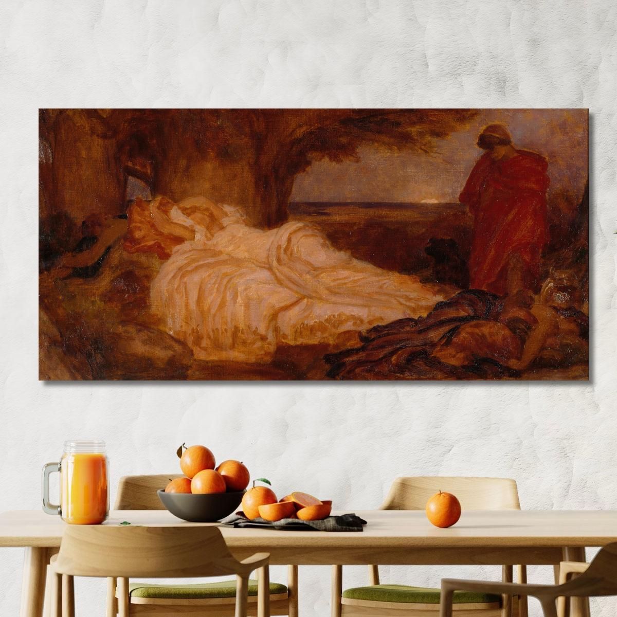 Colour Study For Cymon And Iphigenia Frederic Leighton flg69 canvas print 