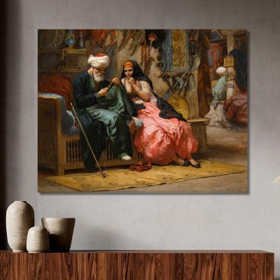 A Precious Jewel Frederick Arthur Bridgman fab3 canvas print 