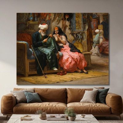 A Precious Jewel Frederick Arthur Bridgman fab3 canvas print 