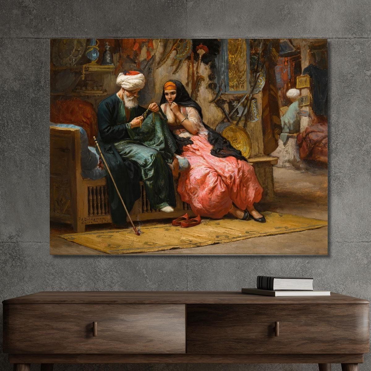 A Precious Jewel Frederick Arthur Bridgman fab3 canvas print 