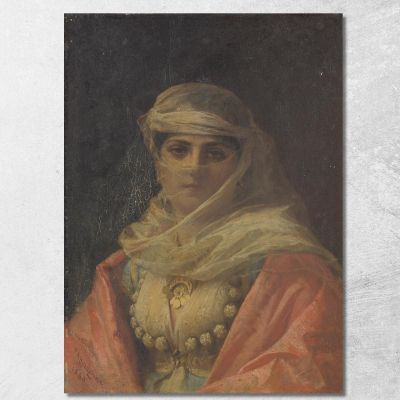 A Turkish Beauty Frederick Arthur Bridgman fab4 canvas print 