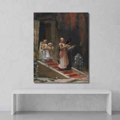 An Egyptian Procession Frederick Arthur Bridgman fab10 canvas print 