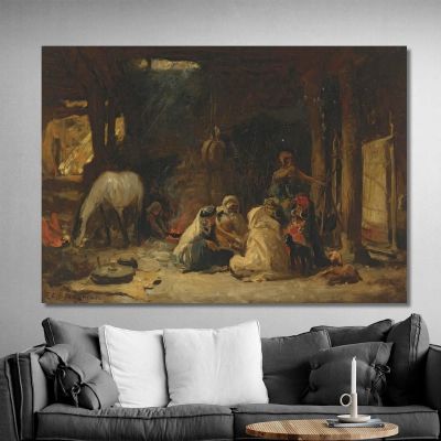 At Rest Algeria Frederick Arthur Bridgman fab15 canvas print 