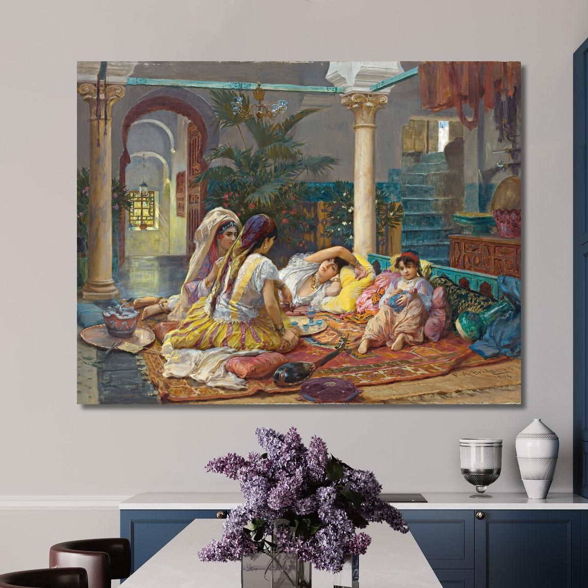 In The Harem Frederick Arthur Bridgman fab27 canvas print 