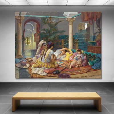 In The Harem Frederick Arthur Bridgman fab27 canvas print 