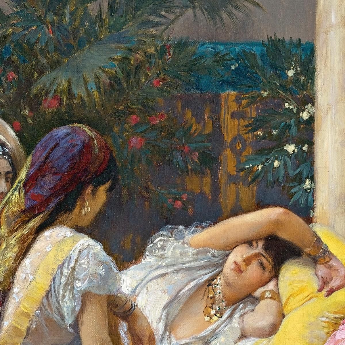 In The Harem Frederick Arthur Bridgman fab27 canvas print