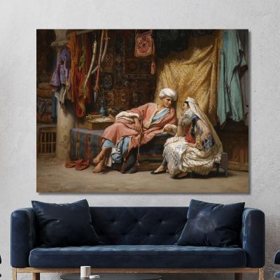 In The Souk Tunis Frederick Arthur Bridgman fab28 canvas print 