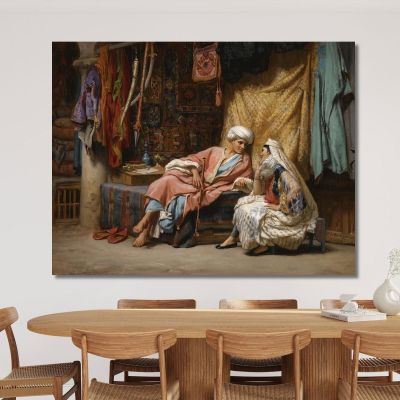 In The Souk Tunis Frederick Arthur Bridgman fab28 canvas print 