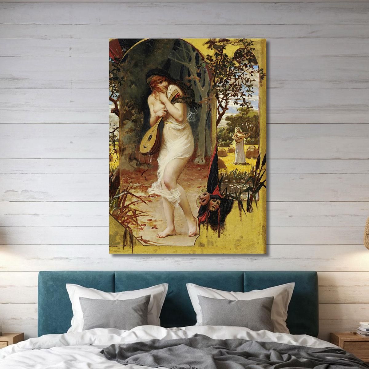 The Cicada Frederick Arthur Bridgman fab32 canvas print 