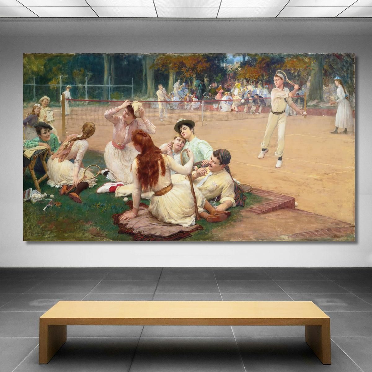 Lawn Tennis Club Frederick Arthur Bridgman fab35 canvas print 