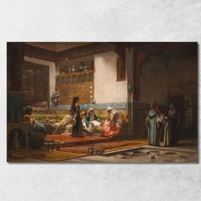 Moorish Interior Frederick Arthur Bridgman fab37 canvas print 