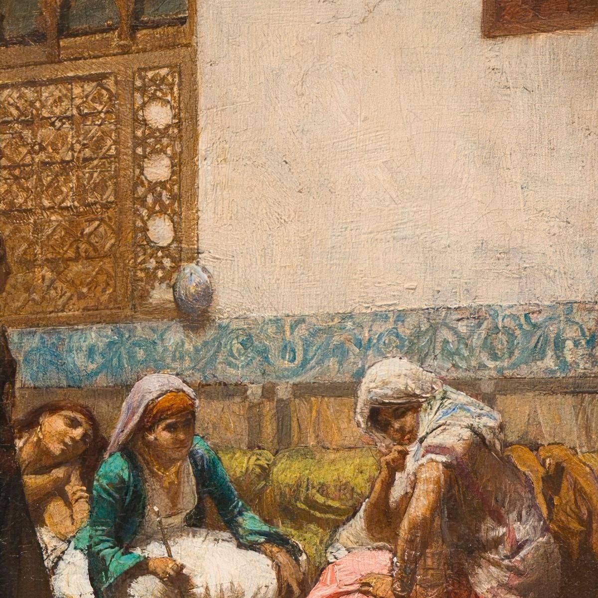 Moorish Interior Frederick Arthur Bridgman fab37 canvas print