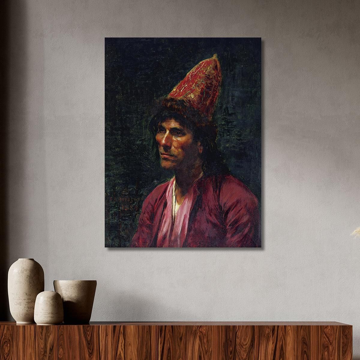 Portrait Of A Man Frederick Arthur Bridgman fab43 canvas print 