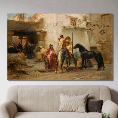 Street In Algeria Frederick Arthur Bridgman fab50 canvas print 