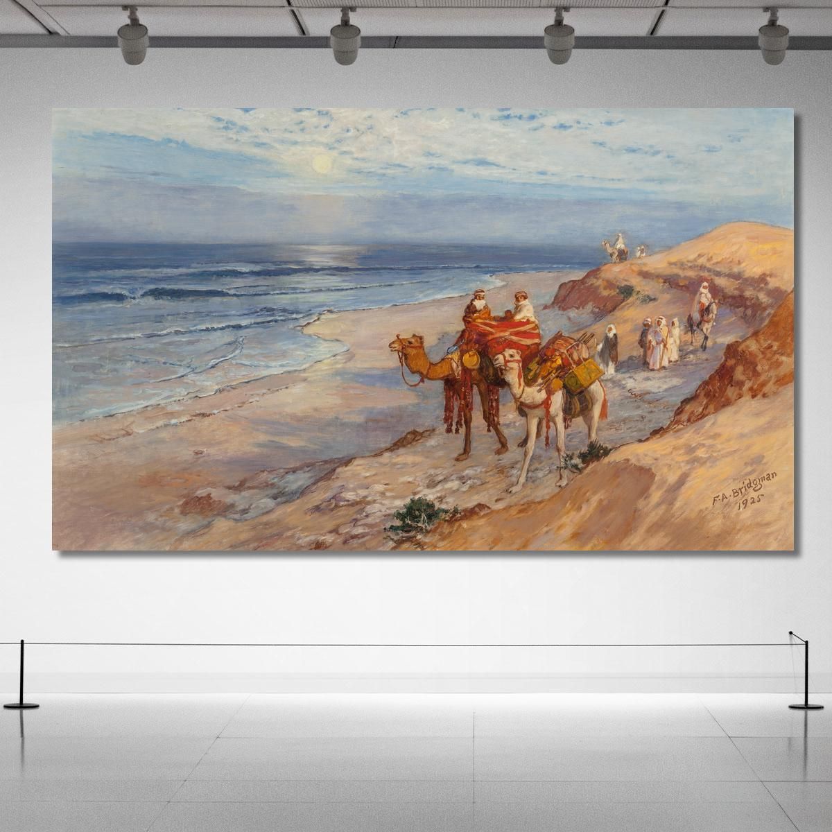 On The Coast Of Tangier The Atlantic Frederick Arthur Bridgman fab51 canvas print 