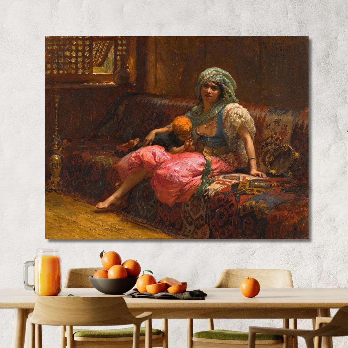 Tender Moments Frederick Arthur Bridgman fab52 canvas print 