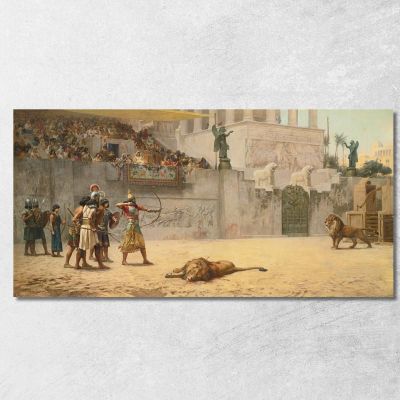 The Diversion Of An Assyrian King Frederick Arthur Bridgman fab55 canvas print 