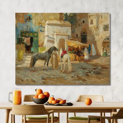 The Market Square Frederick Arthur Bridgman fab58 canvas print 