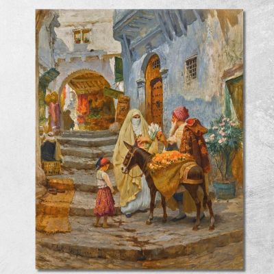 The Orange Seller Frederick Arthur Bridgman fab60 canvas print 