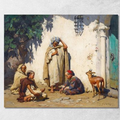 The Young Scribe Frederick Arthur Bridgman fab66 canvas print 