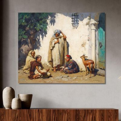 The Young Scribe Frederick Arthur Bridgman fab66 canvas print 